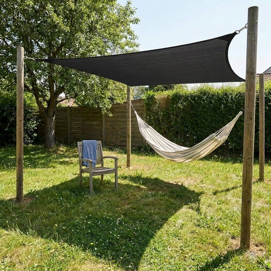 Voile d'ombrage extérieur : résistance aux UV et à la pluie