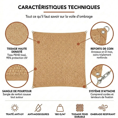 Brise-vue en fibre de coco