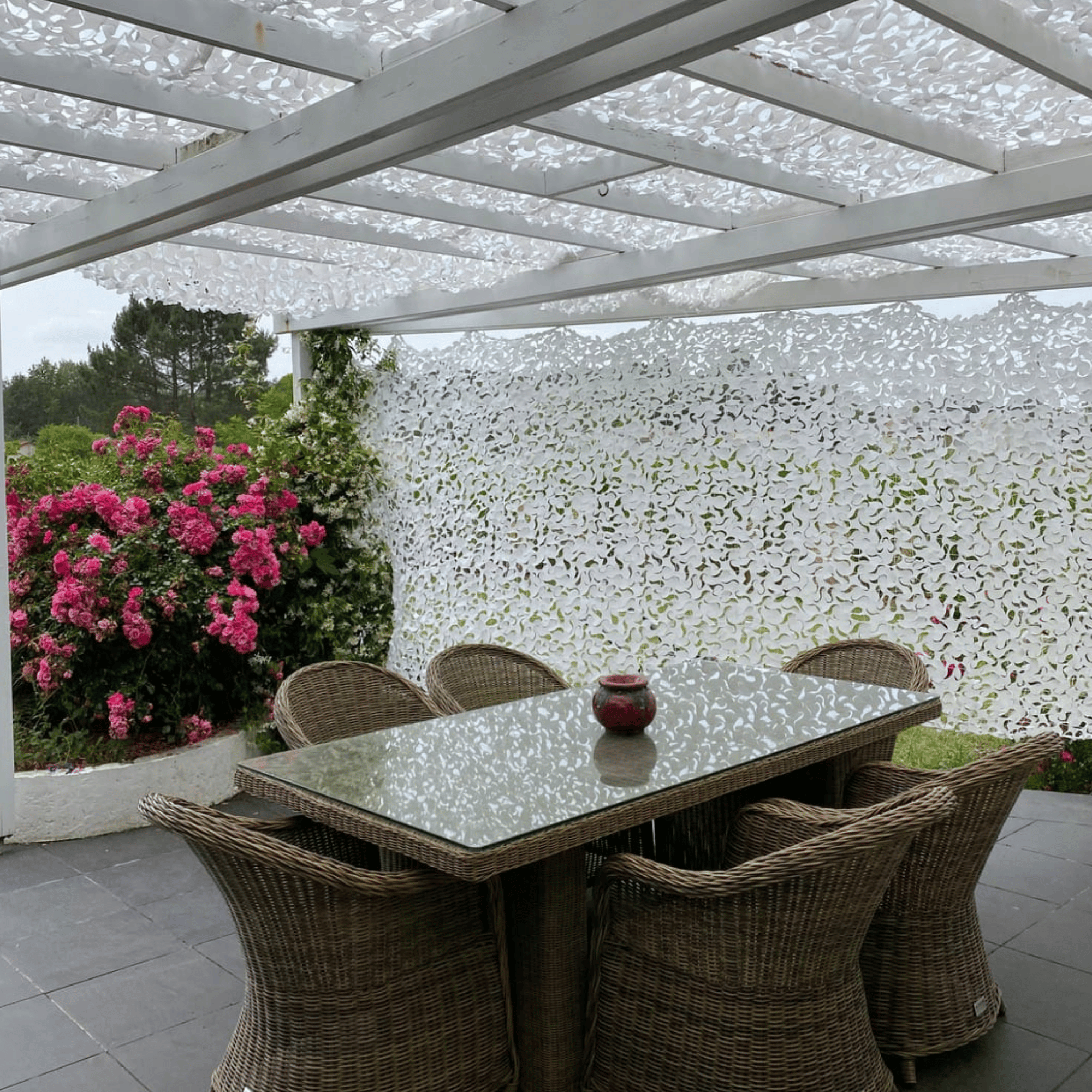 Filet de camouflage brise vue - aménagement extérieur