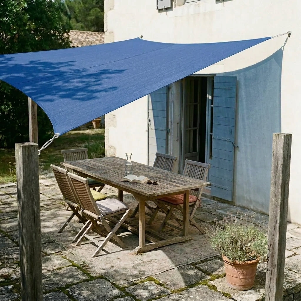 Voile d'ombrage carré bleu royal