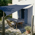 Voile d'ombrage bleu - format carré ou rectangulaire