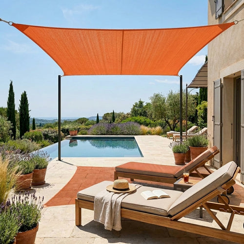 Voile d'ombrage orange - palette de coloris