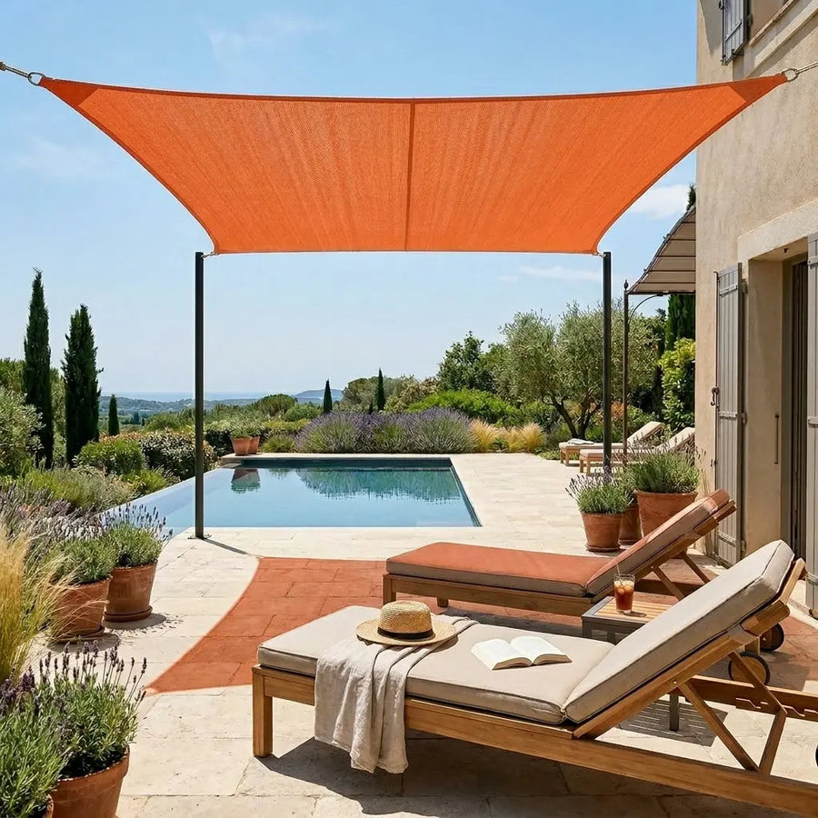 Voile d'ombrage orange - palette de coloris