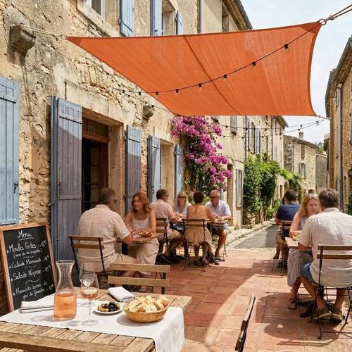 Voile d'ombrage orange - autre coloris disponible