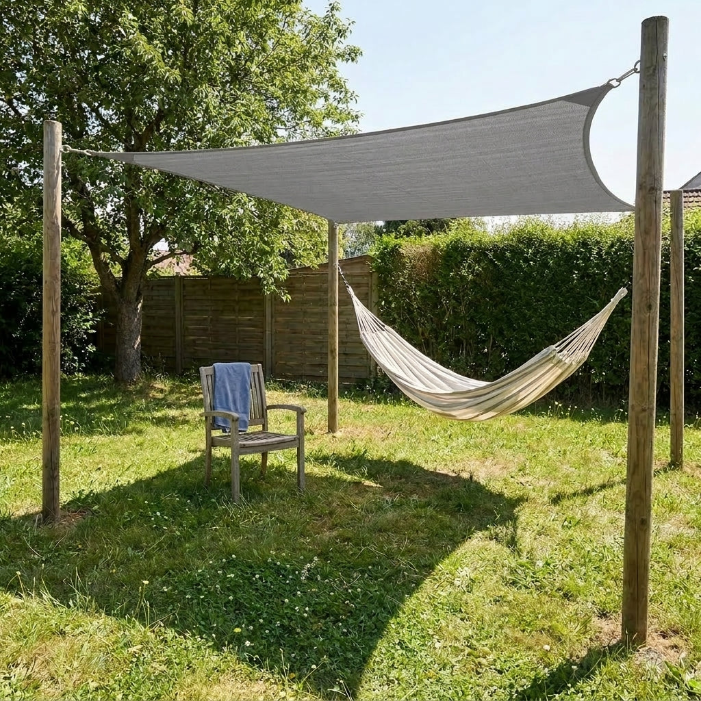 Voile d'ombrage gris - autre teinte assortie
