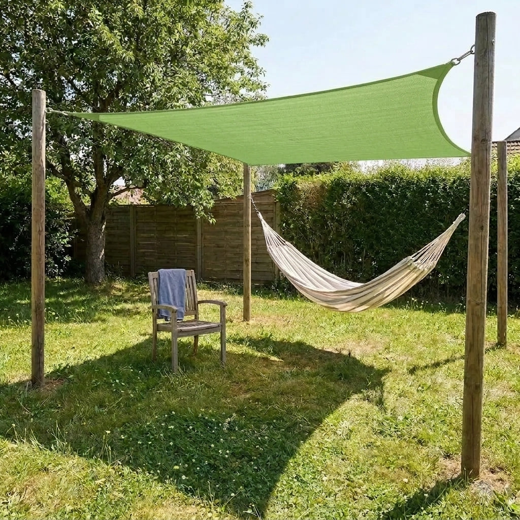 Voile d'ombrage carré vert clair