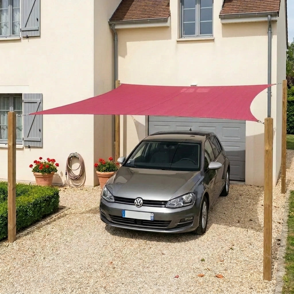 Voile d'ombrage carré magenta