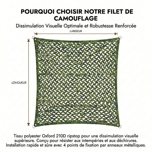 Filet de camouflage vert